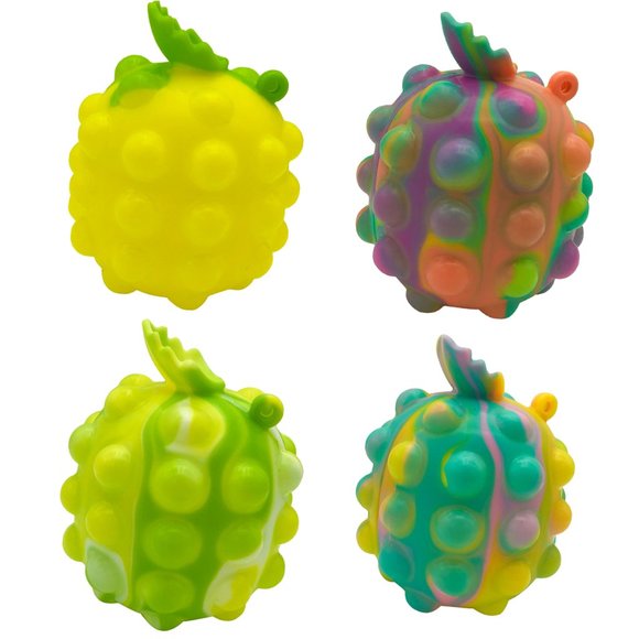 Pack of 4 Squeeze Pineapple Pop It Easter Fidget Toy- Assorted - Picture 1 of 6